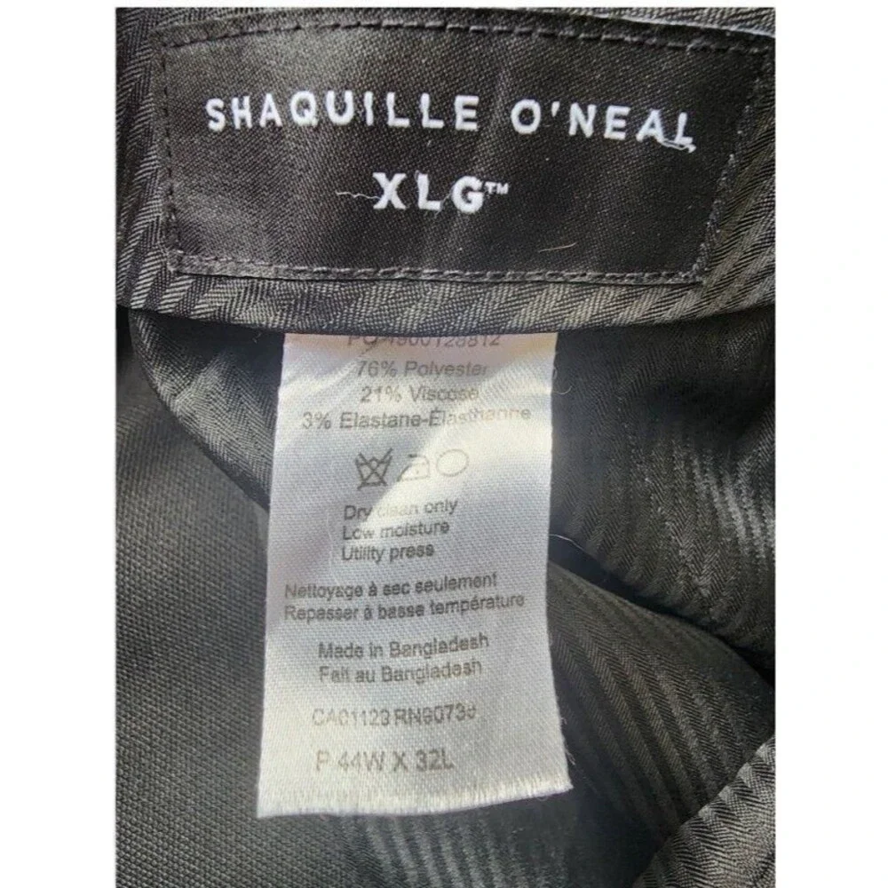 Shaquille O'Neal Black Dress Suit Size XLG 2 Pieces Pants 44x32